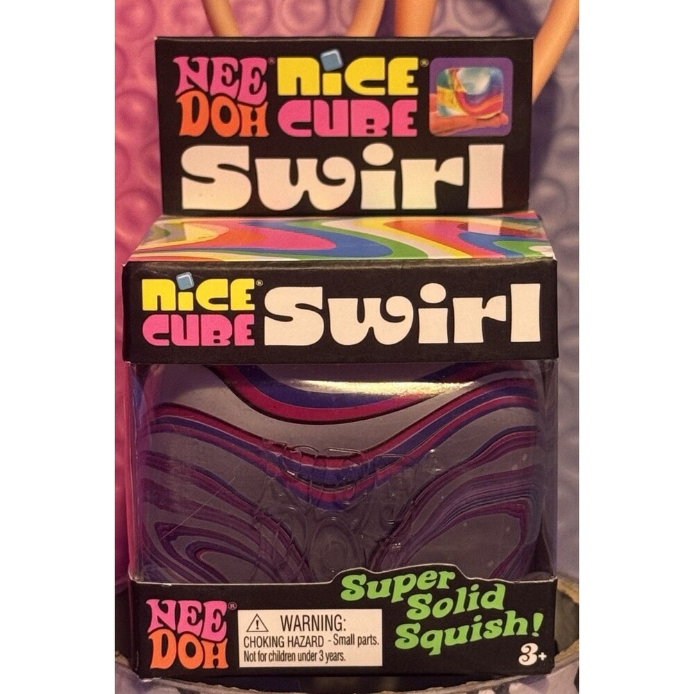 Authentic Schylling NeeDoh Nice Swirl Cube - Hard to Find - Ships Today